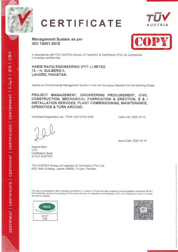 Management Systems as per ISO 14001:2015